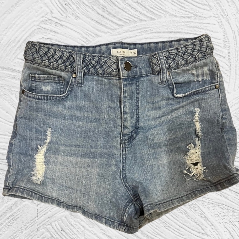 High Rise Denim shorts